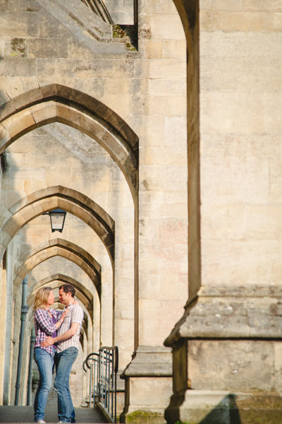 couple by the cathedral