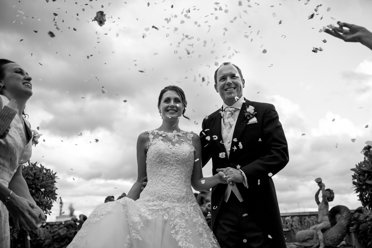 Bride and groom confetti
