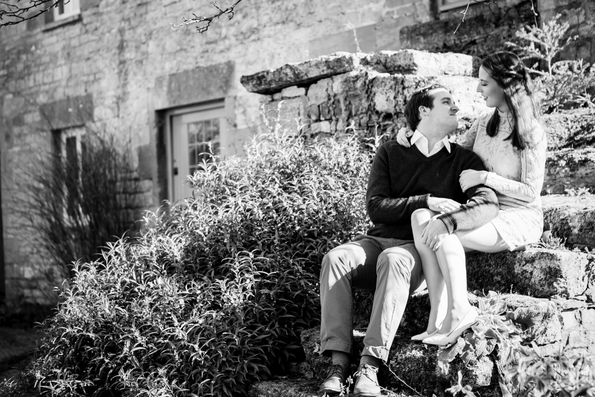 Black and white of a couple